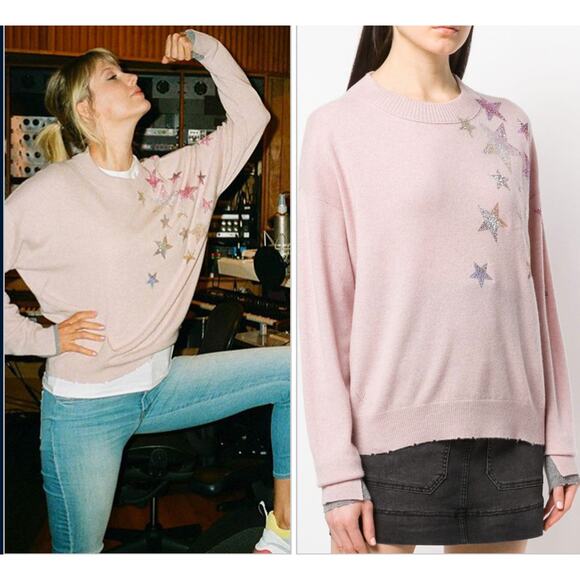 Zadig & Voltaire Rhinestone-Embellished Star Sweater - Picture 1 of 7